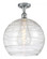 Athens Deco Swirl - 1 Light - 14 inch - Polished Chrome - Semi-Flush Mount (3442|516-1C-PC-G1213-14)