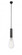 Edison - 1 Light - 4 inch - Matte Black - Cord hung - Mini Pendant (3442|198-1P-BK-BB95LED)