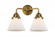 Cone - 2 Light - 16 inch - Brushed Brass - Bath Vanity Light (3442|288-2W-BB-G41-LED)