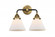 Cone - 2 Light - 16 inch - Black Antique Brass - Bath Vanity Light (3442|288-2W-BAB-G41-LED)