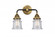 Canton - 2 Light - 13 inch - Black Antique Brass - Bath Vanity Light (3442|288-2W-BAB-G184S)