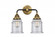 Canton - 2 Light - 14 inch - Black Antique Brass - Bath Vanity Light (3442|288-2W-BAB-G184-LED)
