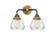 Fulton - 2 Light - 15 inch - Black Antique Brass - Bath Vanity Light (3442|288-2W-BAB-G172)