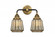 Chatham - 2 Light - 14 inch - Black Antique Brass - Bath Vanity Light (3442|288-2W-BAB-G146-LED)