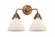 Cone - 2 Light - 16 inch - Antique Copper - Bath Vanity Light (3442|288-2W-AC-G41)