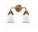 Canton - 2 Light - 13 inch - Antique Copper - Bath Vanity Light (3442|288-2W-AC-G181S)