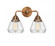 Fulton - 2 Light - 15 inch - Antique Copper - Bath Vanity Light (3442|288-2W-AC-G172-LED)