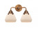 Fulton - 2 Light - 15 inch - Antique Copper - Bath Vanity Light (3442|288-2W-AC-G171-LED)