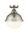 Hampden - 1 Light - 9 inch - Brushed Satin Nickel - Semi-Flush Mount (3442|288-1C-SN-HFS-81-SN-LED)