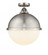 Hampden - 1 Light - 13 inch - Brushed Satin Nickel - Semi-Flush Mount (3442|288-1C-SN-HFS-121-SN)