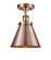 Appalachian - 1 Light - 7 inch - Antique Copper - Semi-Flush Mount (3442|916-1C-AC-M13-AC)