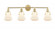 Luna - 4 Light - 40 inch - Satin Brass - Bath Vanity Light (3442|422-4W-SB-G4221-7-LED)