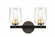 Remy - 2 Light - 15 inch - Black Satin Gold - Bath Vanity Light (3442|420-2W-BSG-G4202-LED)