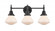 Olean - 3 Light - 25 inch - Matte Black - Bath Vanity Light (3442|447-3W-BK-G321)