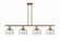 Bell - 4 Light - 48 inch - Brushed Brass - Stem Hung - Island Light (3442|916-4I-BB-G74-LED)
