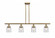 Bell - 4 Light - 48 inch - Brushed Brass - Stem Hung - Island Light (3442|916-4I-BB-G52)