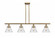 Cone - 4 Light - 48 inch - Brushed Brass - Stem Hung - Island Light (3442|916-4I-BB-G44)