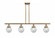 Beacon - 4 Light - 48 inch - Brushed Brass - Stem Hung - Island Light (3442|916-4I-BB-G204-6-LED)