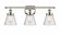 Cone - 3 Light - 26 inch - Polished Nickel - Bath Vanity Light (3442|916-3W-PN-G64-LED)