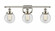 Beacon - 3 Light - 26 inch - Polished Nickel - Bath Vanity Light (3442|916-3W-PN-G202-6-LED)