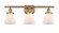 Cone - 3 Light - 26 inch - Brushed Brass - Bath Vanity Light (3442|916-3W-BB-G61-LED)