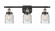 Bell - 3 Light - 26 inch - Black Antique Brass - Bath Vanity Light (3442|916-3W-BAB-G54)