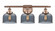 Bell - 3 Light - 28 inch - Antique Copper - Bath Vanity Light (3442|916-3W-AC-G73)