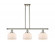 Bell - 3 Light - 36 inch - Polished Nickel - Stem Hung - Island Light (3442|916-3I-PN-G71)