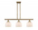 Bell - 3 Light - 36 inch - Brushed Brass - Stem Hung - Island Light (3442|916-3I-BB-G71)