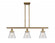 Cone - 3 Light - 36 inch - Brushed Brass - Stem Hung - Island Light (3442|916-3I-BB-G62-LED)