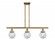 Beacon - 3 Light - 36 inch - Brushed Brass - Stem Hung - Island Light (3442|916-3I-BB-G204-6-LED)