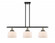 Bell - 3 Light - 36 inch - Black Antique Brass - Stem Hung - Island Light (3442|916-3I-BAB-G71)