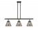 Cone - 3 Light - 36 inch - Black Antique Brass - Stem Hung - Island Light (3442|916-3I-BAB-G43-LED)