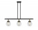 Beacon - 3 Light - 36 inch - Black Antique Brass - Stem Hung - Island Light (3442|916-3I-BAB-G202-6)