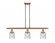Bell - 3 Light - 36 inch - Antique Copper - Stem Hung - Island Light (3442|916-3I-AC-G54-LED)
