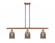 Bell - 3 Light - 36 inch - Antique Copper - Stem Hung - Island Light (3442|916-3I-AC-G53-LED)