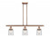 Bell - 3 Light - 36 inch - Antique Copper - Stem Hung - Island Light (3442|916-3I-AC-G52)