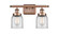 Bell - 2 Light - 16 inch - Antique Copper - Bath Vanity Light (3442|916-2W-AC-G52-LED)