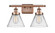 Cone - 2 Light - 18 inch - Antique Copper - Bath Vanity Light (3442|916-2W-AC-G42-LED)