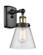 Cone - 1 Light - 6 inch - Black Antique Brass - Sconce (3442|916-1W-BAB-G64)