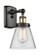 Cone - 1 Light - 6 inch - Black Antique Brass - Sconce (3442|916-1W-BAB-G62-LED)
