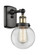 Beacon - 1 Light - 6 inch - Black Antique Brass - Sconce (3442|916-1W-BAB-G202-6-LED)