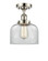 Bell - 1 Light - 8 inch - Polished Nickel - Semi-Flush Mount (3442|916-1C-PN-G72-LED)