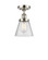 Cone - 1 Light - 6 inch - Polished Nickel - Semi-Flush Mount (3442|916-1C-PN-G64)