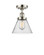 Cone - 1 Light - 8 inch - Polished Nickel - Semi-Flush Mount (3442|916-1C-PN-G44-LED)