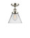 Cone - 1 Light - 8 inch - Polished Nickel - Semi-Flush Mount (3442|916-1C-PN-G42-LED)