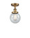 Beacon - 1 Light - 6 inch - Brushed Brass - Semi-Flush Mount (3442|916-1C-BB-G204-6-LED)