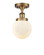 Beacon - 1 Light - 6 inch - Brushed Brass - Semi-Flush Mount (3442|916-1C-BB-G201-6)