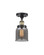 Bell - 1 Light - 5 inch - Black Antique Brass - Semi-Flush Mount (3442|916-1C-BAB-G53-LED)