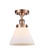 Cone - 1 Light - 8 inch - Antique Copper - Semi-Flush Mount (3442|916-1C-AC-G41)